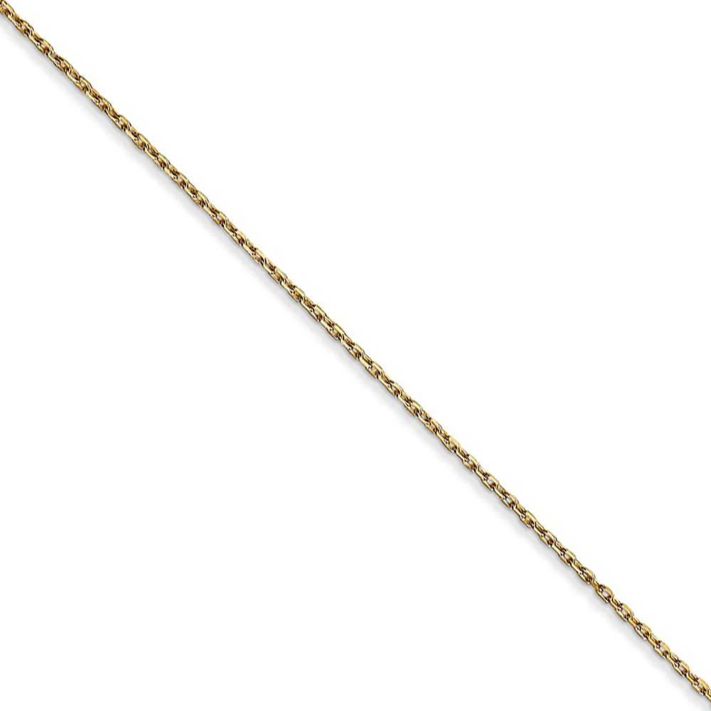 14k Yellow Gold I Love Dogs Scalloped Edge Necklace - Image 2