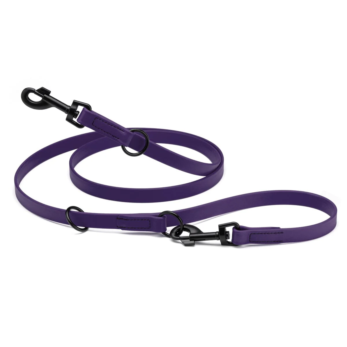 Biothane Adjustable Multi-Purpose Dog Leash with Black Hardware, 7FT - Image 21