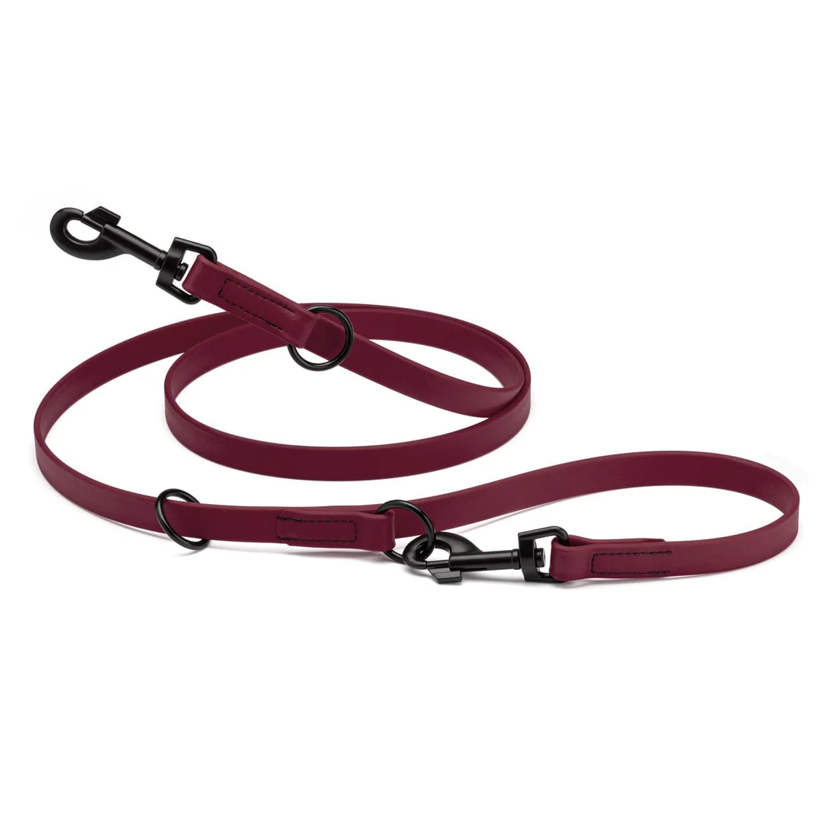 Biothane Adjustable Multi-Purpose Dog Leash with Black Hardware, 7FT - Image 22