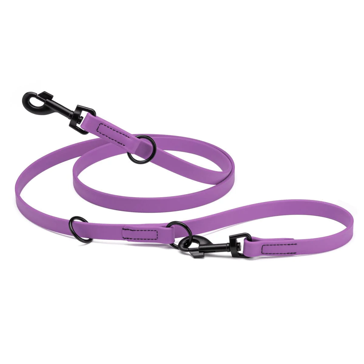 Biothane Adjustable Multi-Purpose Dog Leash with Black Hardware, 7FT - Image 24