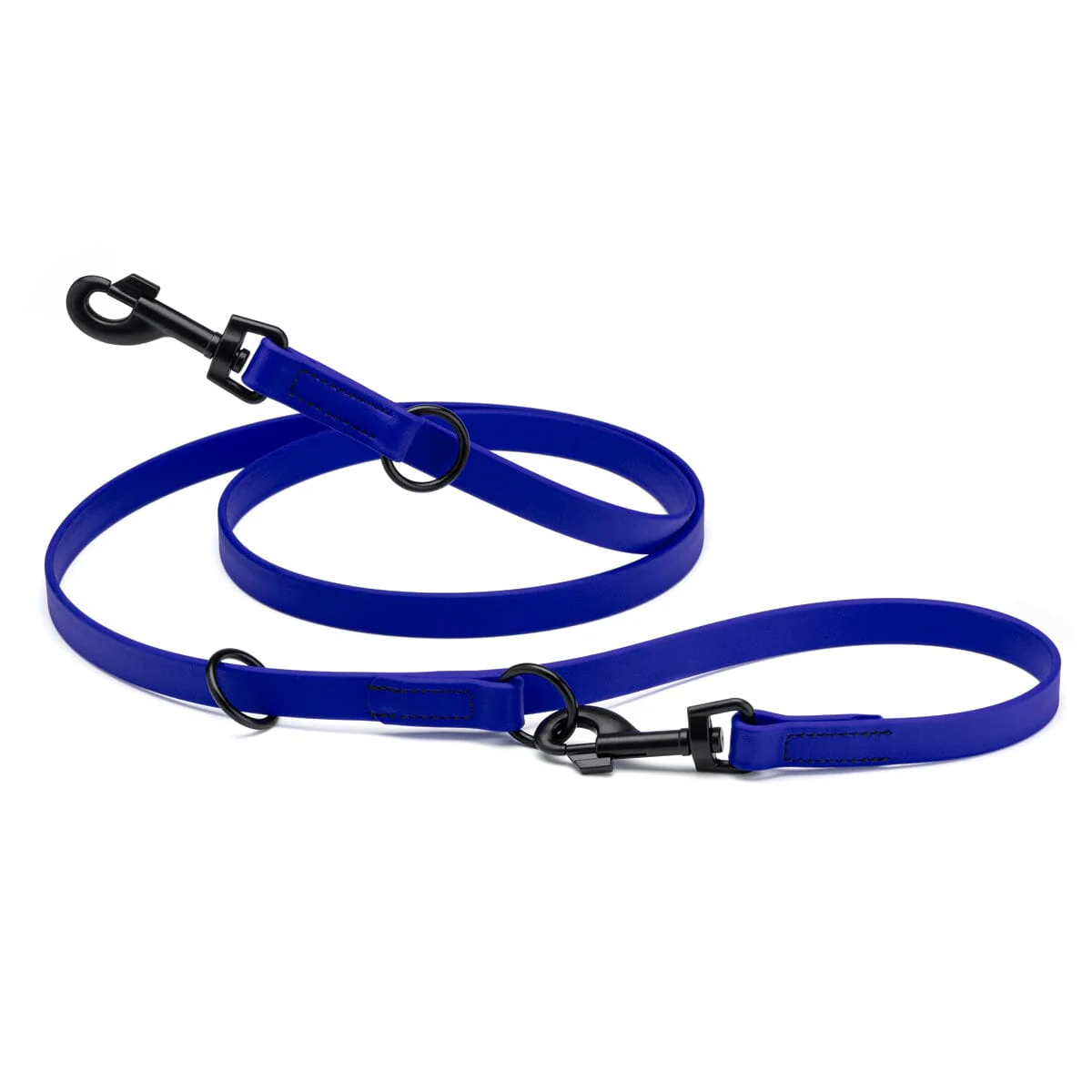 Biothane Adjustable Multi-Purpose Dog Leash with Black Hardware, 7FT - Image 5