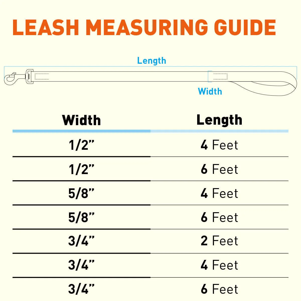 Biothane Waterproof Traffic Lead for Dogs, 2 ft - Image 13