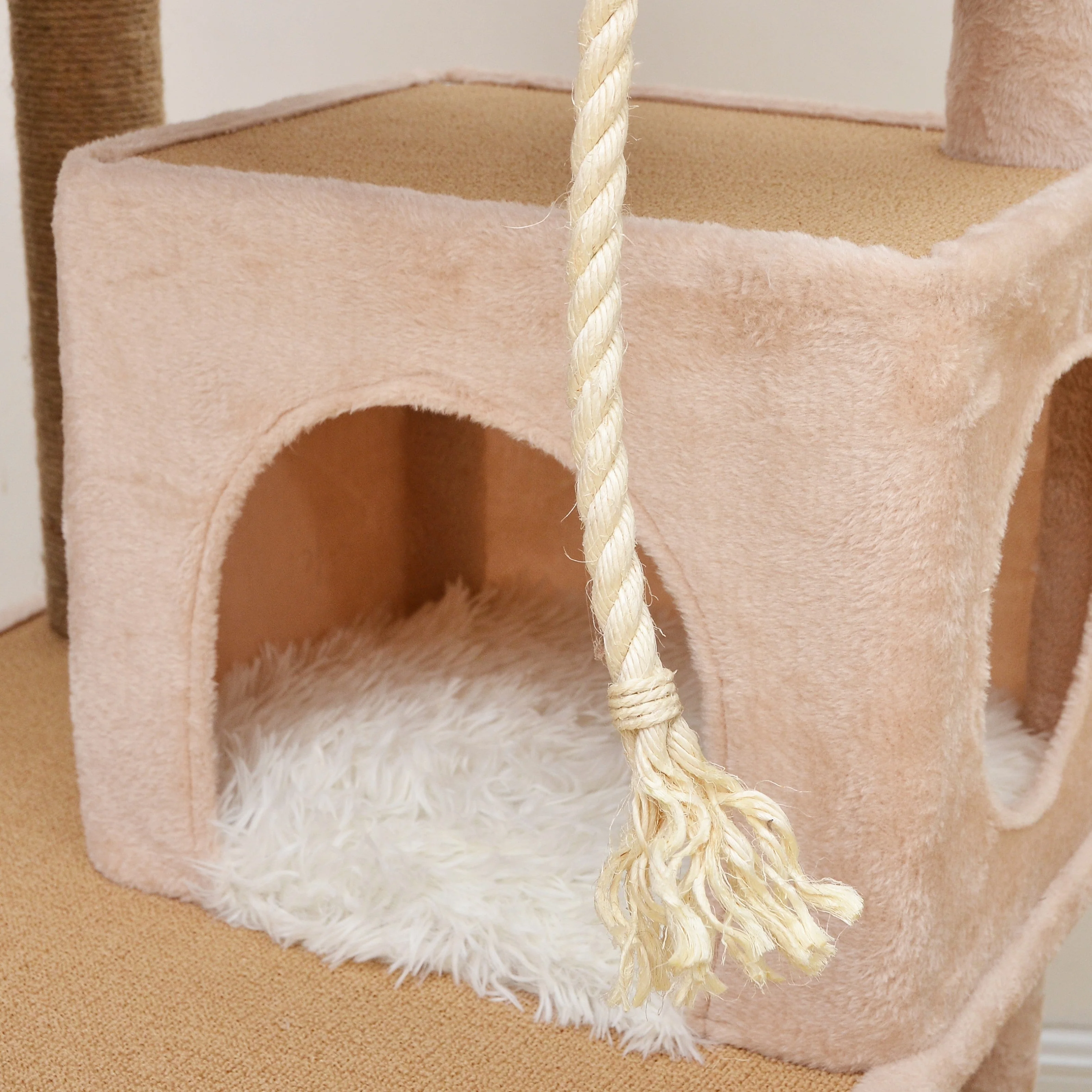 Catry Castle 8-Level Cat Tree – Plush Condos, Hammocks & Ramp - Image 7
