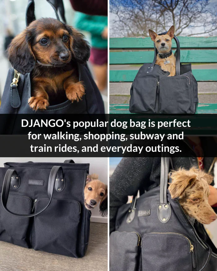 DjangoTote™ Waxed Canvas Dog Carrier Bag and Pet Travel Tote - Image 6