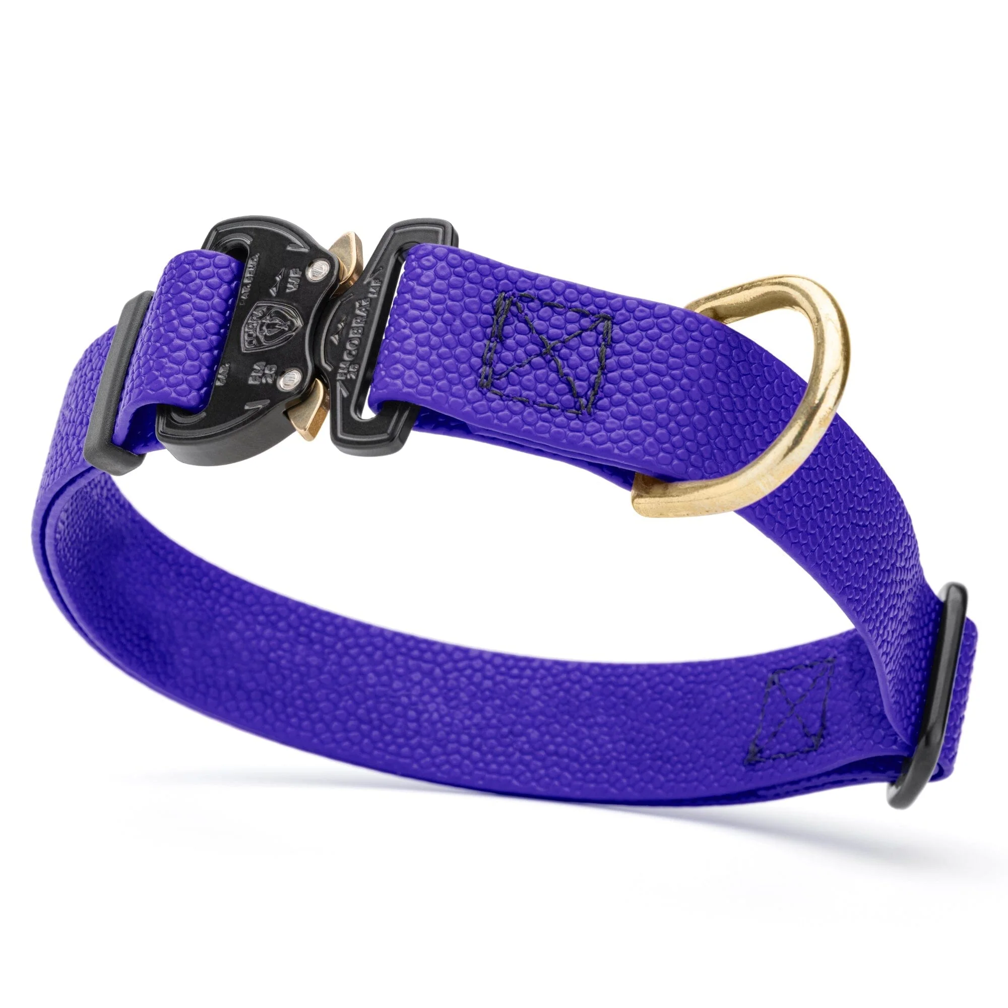 Dogline Pebble Emboss BioThane Dog Collar with Heavy Duty Cobra Buckle - Image 20