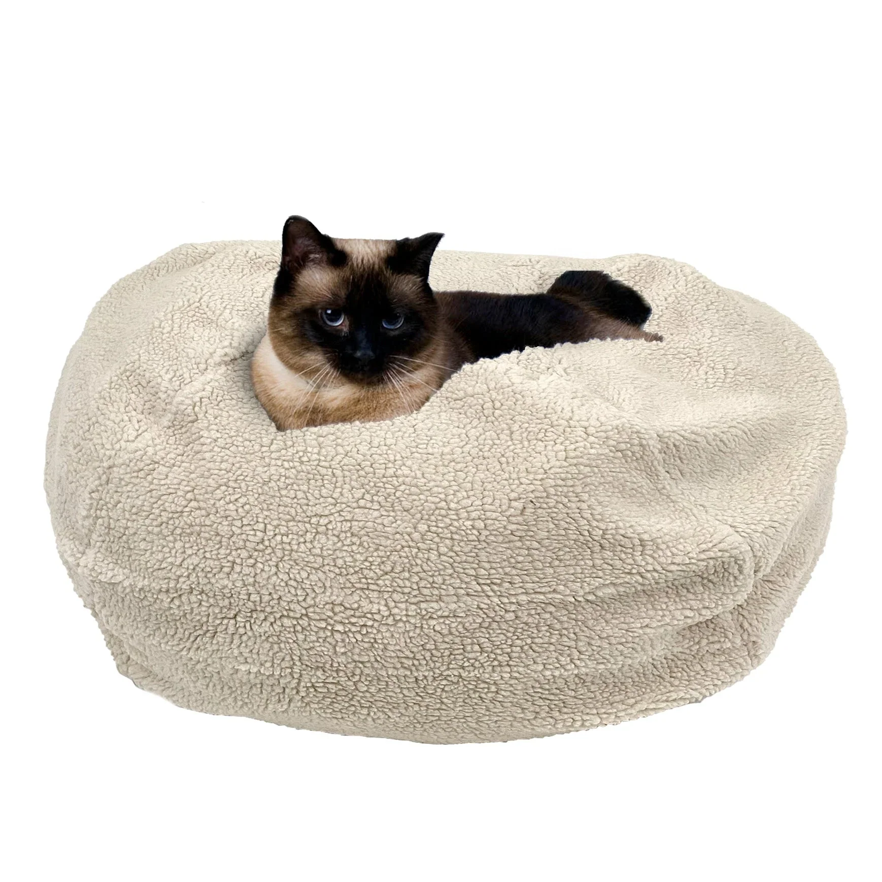 Faux Fur Puff Ball® Dog and Cat Bed by Carolina Pet Company - Image 3