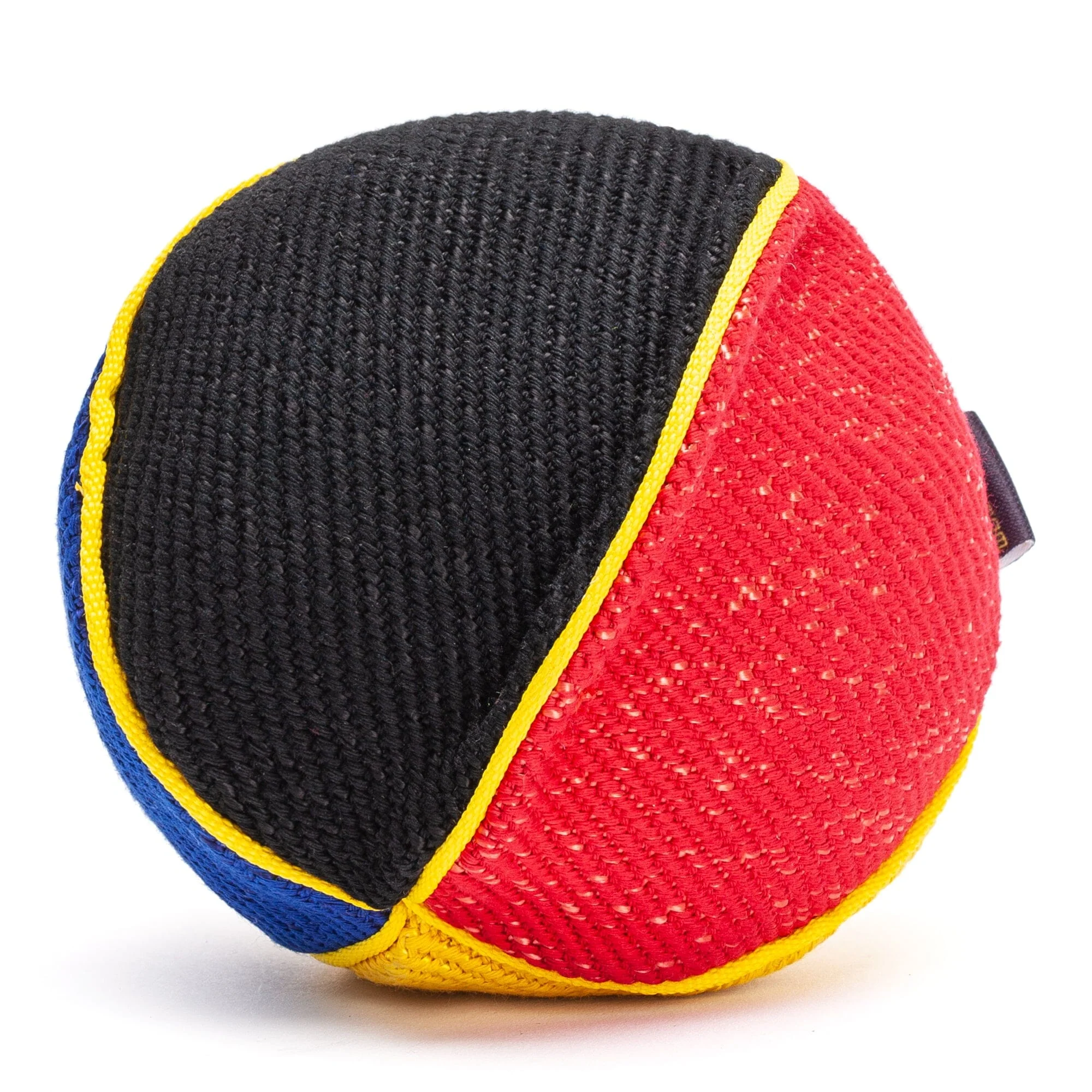 FDT Multi-Color French Linen Ball Tug Toy - with Squeaker OR with Handle - Image 3
