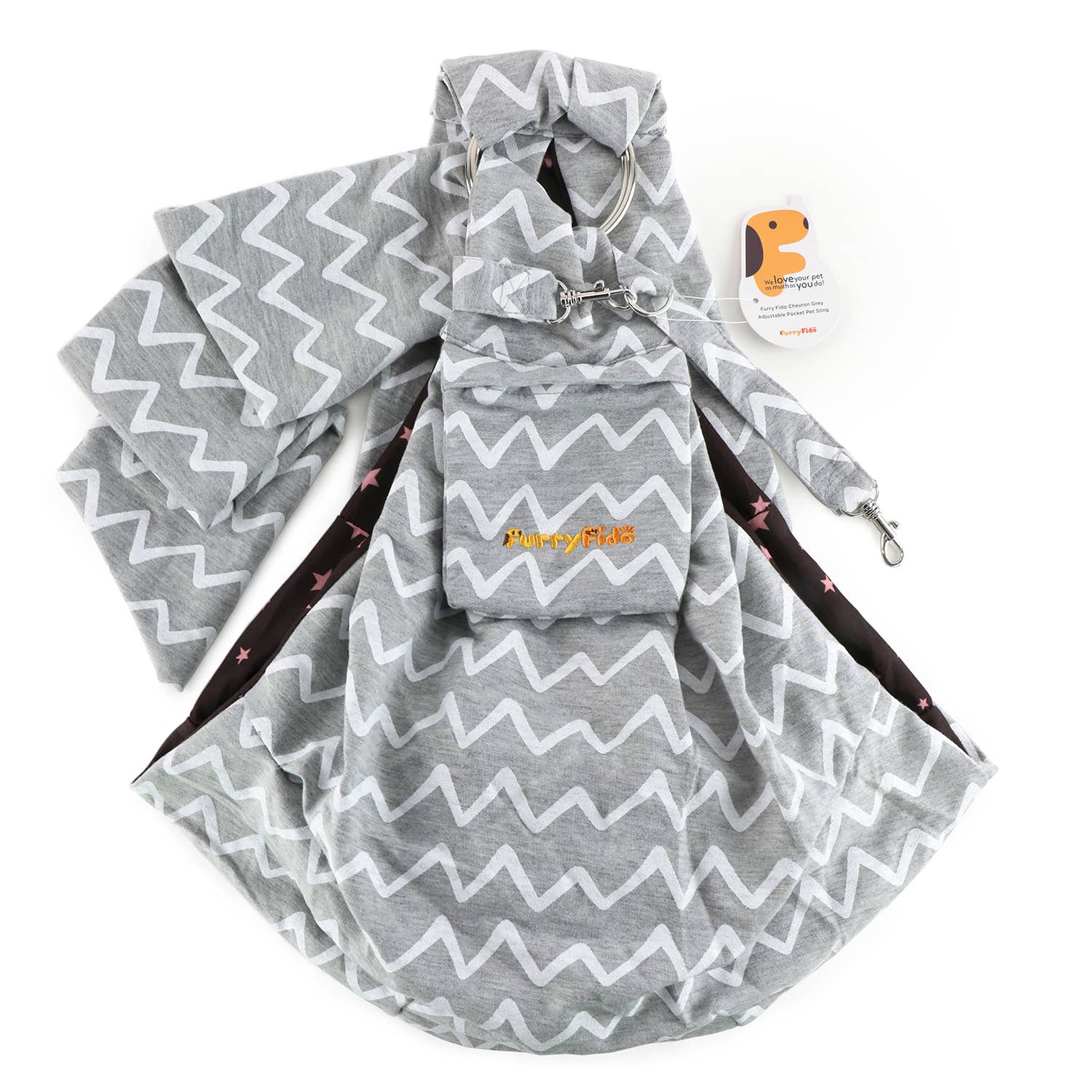 Furry Fido Adjustable Pocket Pet Sling - Image 17