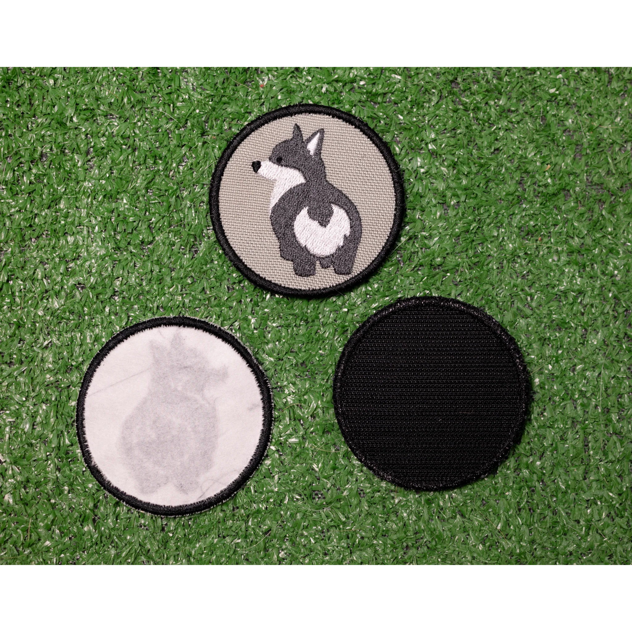 Gray Corgi Bum Patch - Image 3