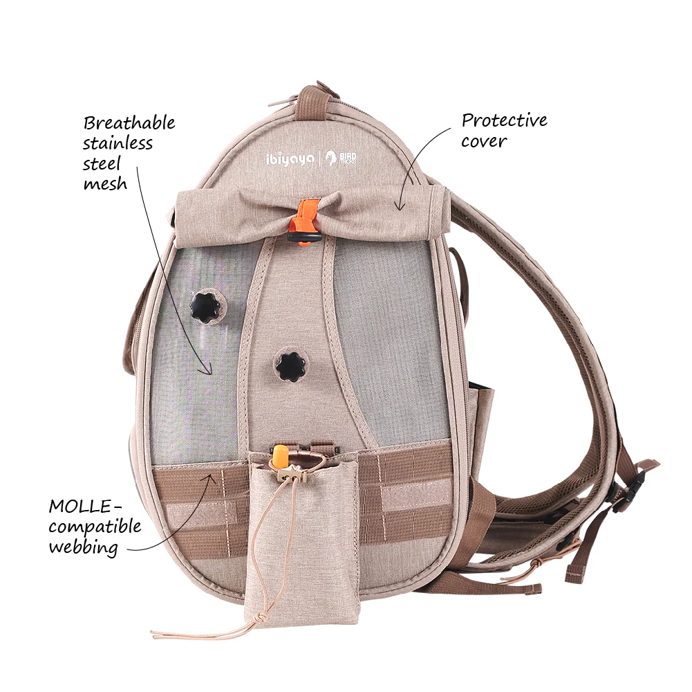 Ibiyaya BirdTricks TrackPack for Birds, Patented Bird Carrier Backpack with Perch, Airline Approved - PreOrders Only - Image 6