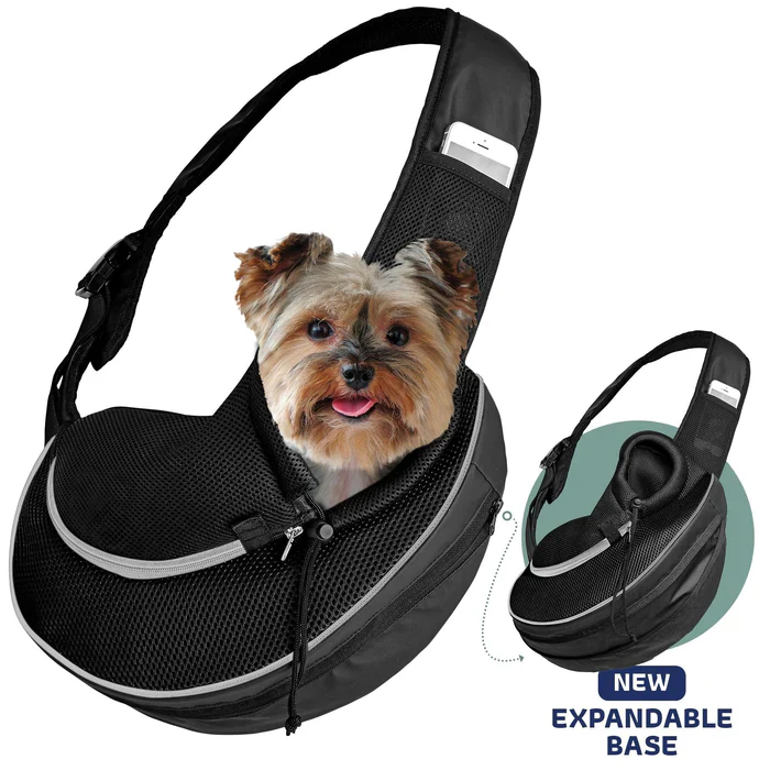Katziela Expandable Sling Bag - Front Shoulder Pet Carrier for Small Dog, Cat or Puppy - Image 4