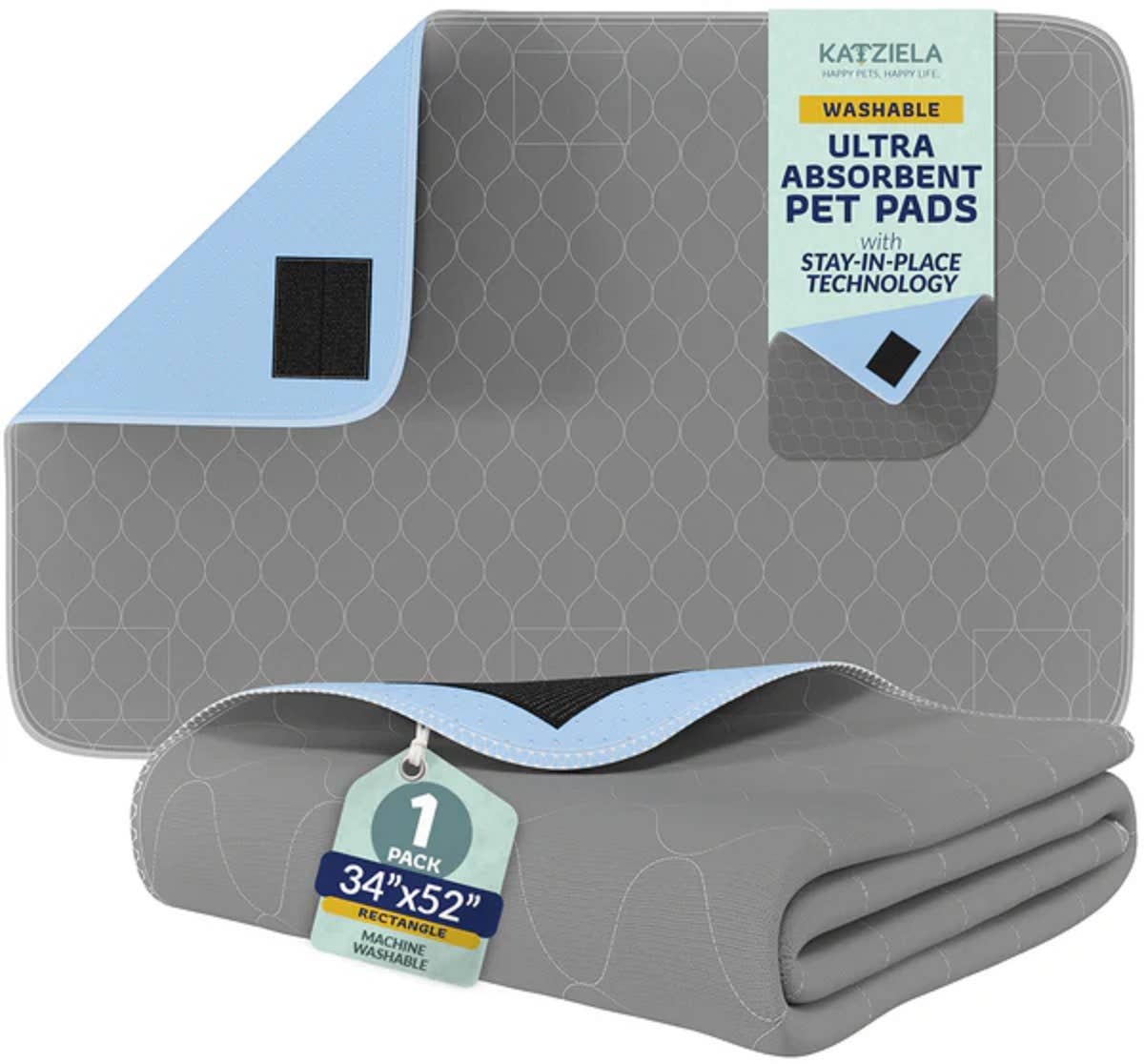 Katziela Quick-Drying Washable Waterproof Stay In Place Pee Pads - Image 10