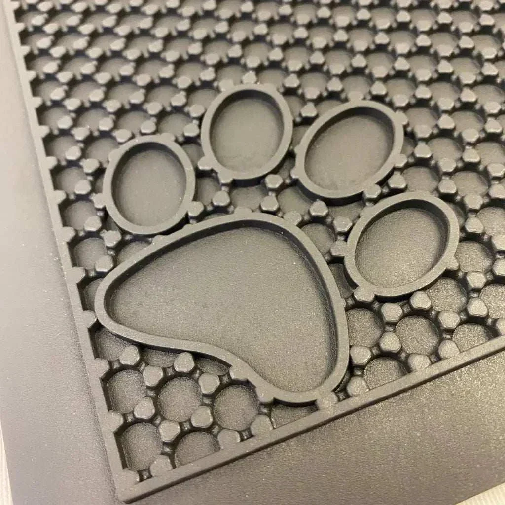 Pet Feeding Cat Litter Catcher Non-Slip Mat Waterproof Large 23"L x 36"W Slate Grey - Image 5