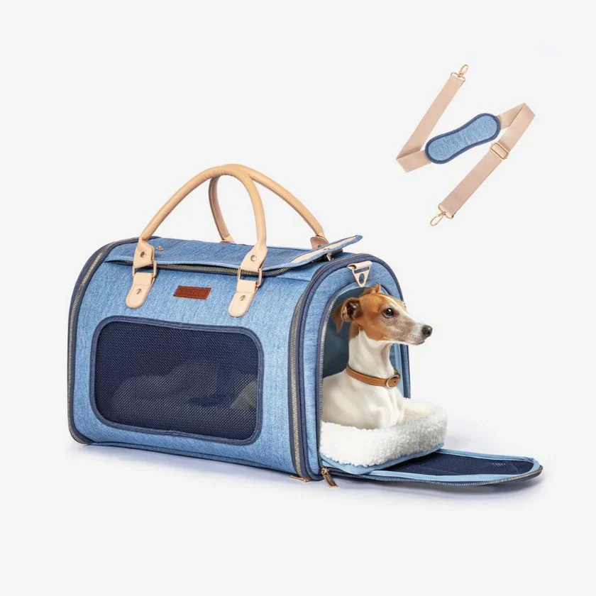 Petsfit Denim Style Airline Compliant Pet Carrier - Image 6