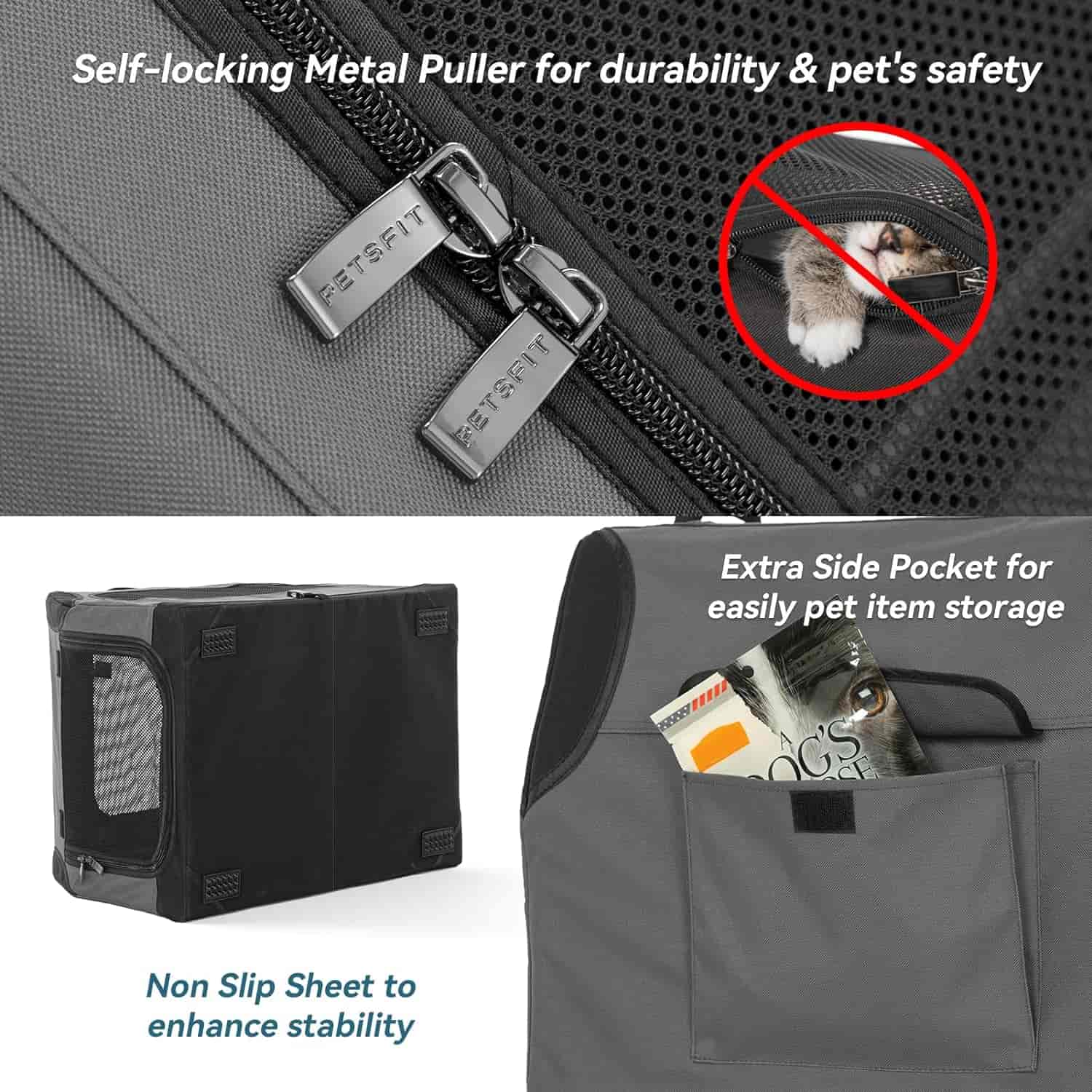 Petsfit Soft-Sided Portable Travel Kennel - Image 7