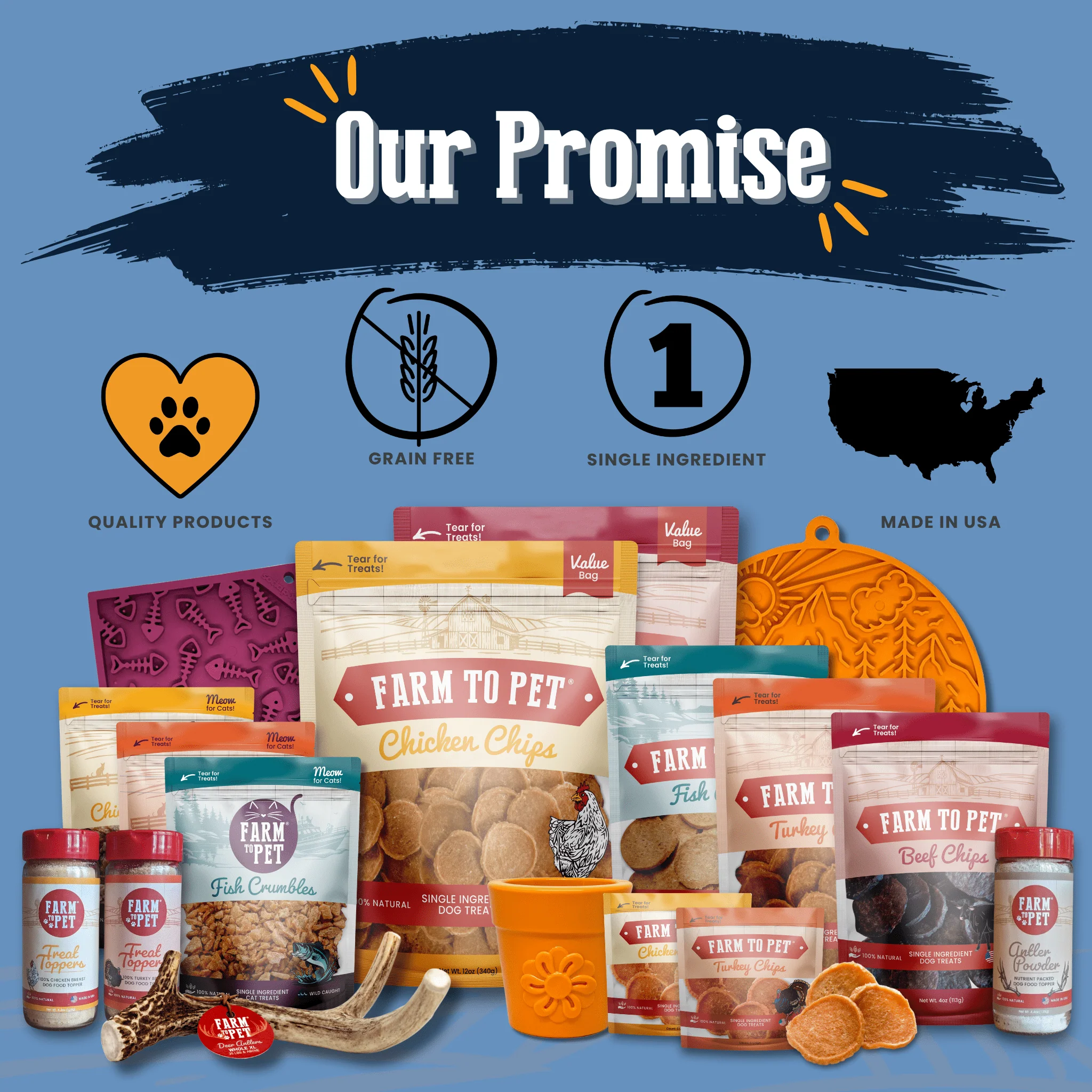 Farm to Pet Premios Para Perros Fiesta Pack | Dog Treat Variety Bundle - Image 10