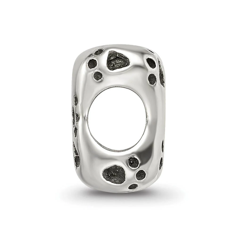 Sterling Silver Dog Bone Bead Charm - Image 2