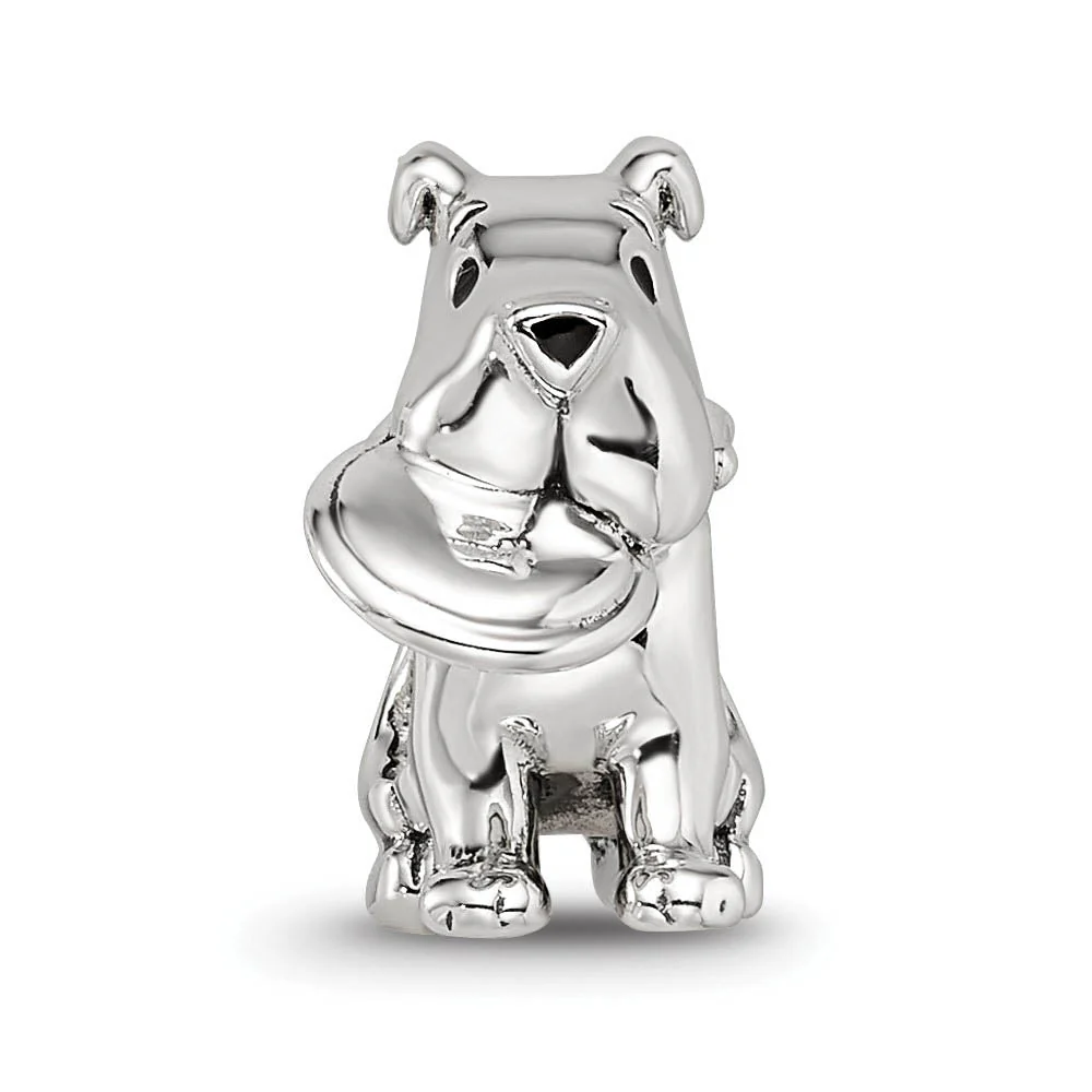 Sterling Silver Frisbee Dog Bead Charm - Image 4