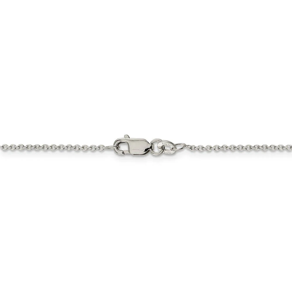 Sterling Silver Laser Etched German Shepherd Dog 19mm Necklace - Image 4