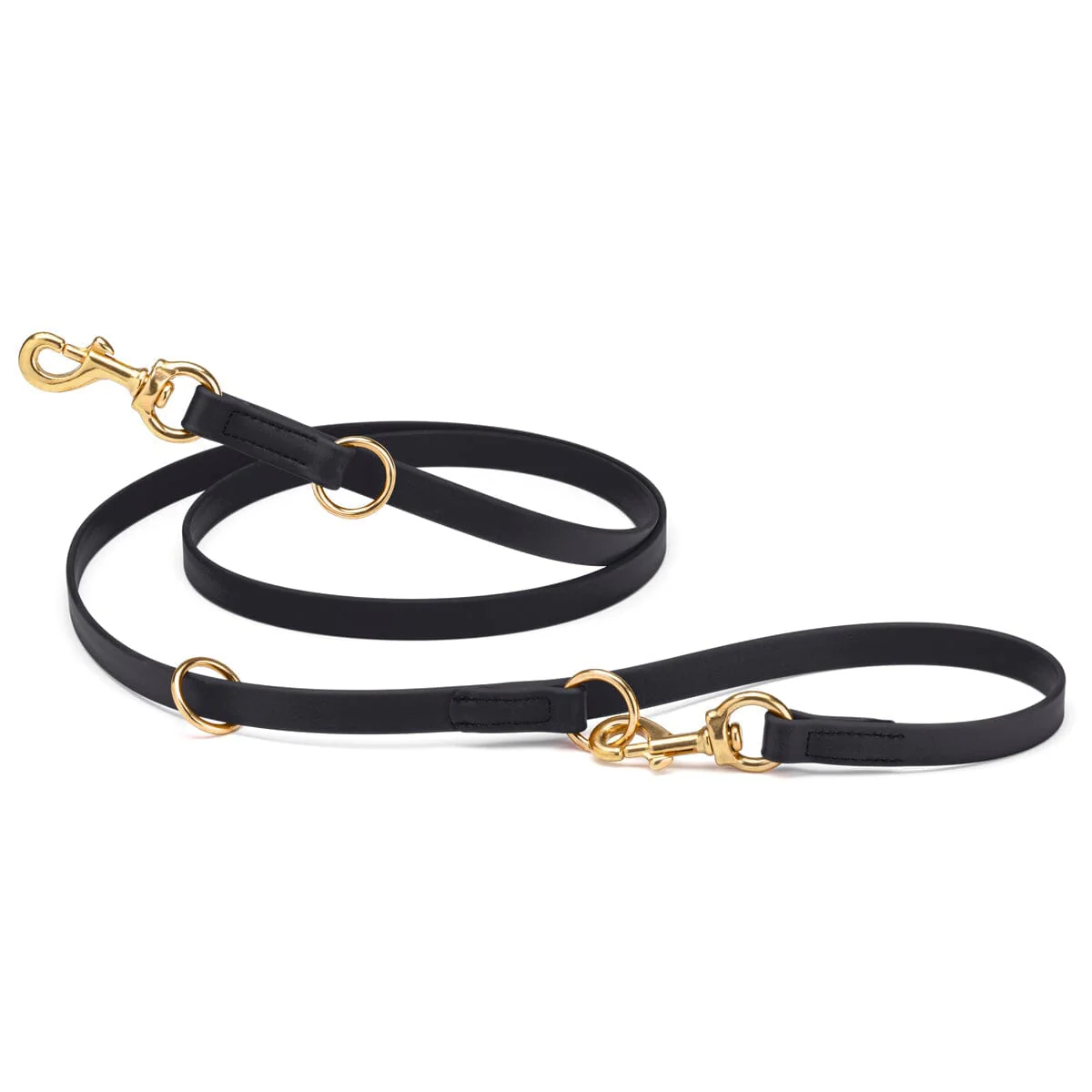 Viper Biothane Adjustable Multi-Purpose Dog Leash with Brass Hardware, 7FT - Image 3