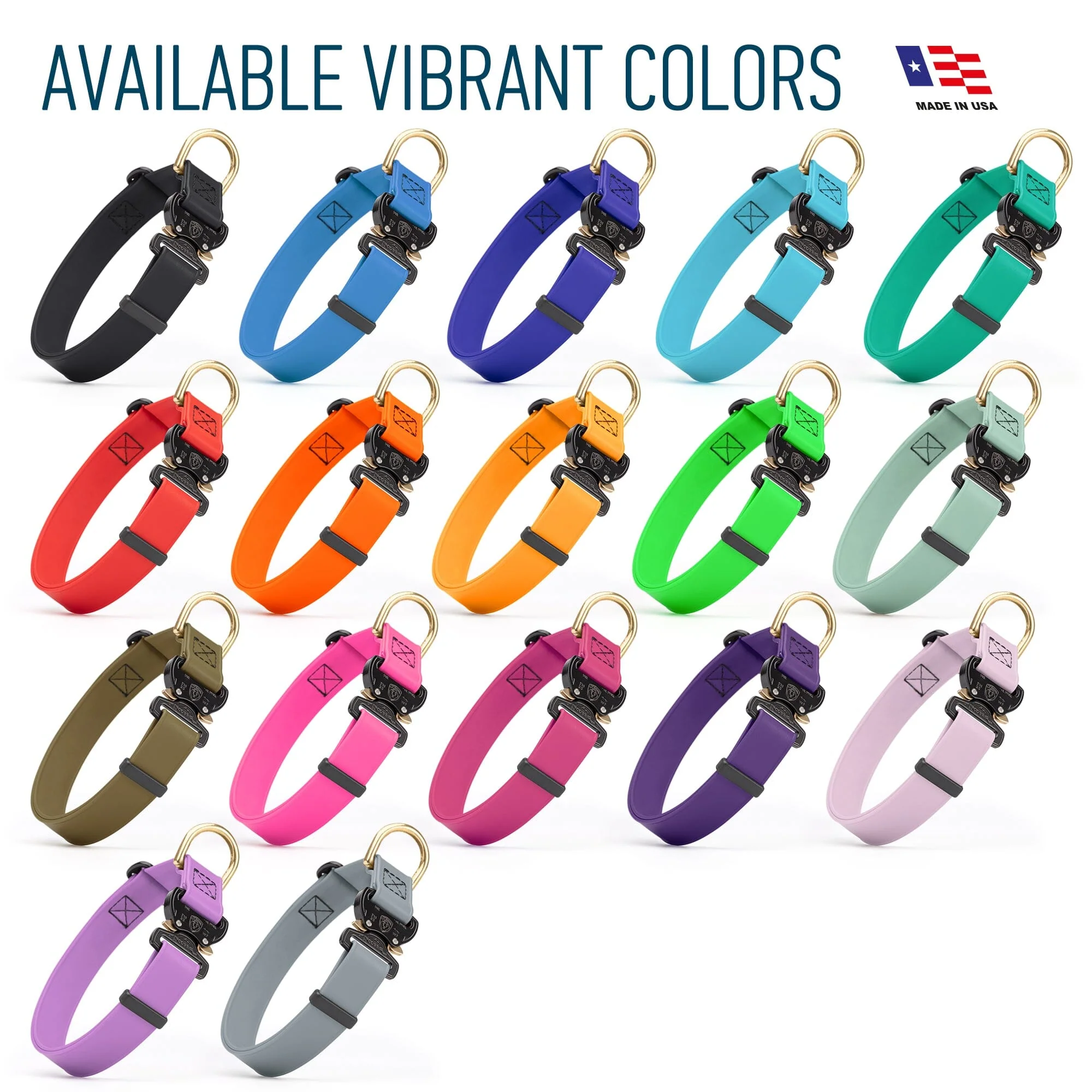 Viper BioThane Dog Collar with Cobra Metal Buckle – Odor Resistant and Waterproof - Image 2