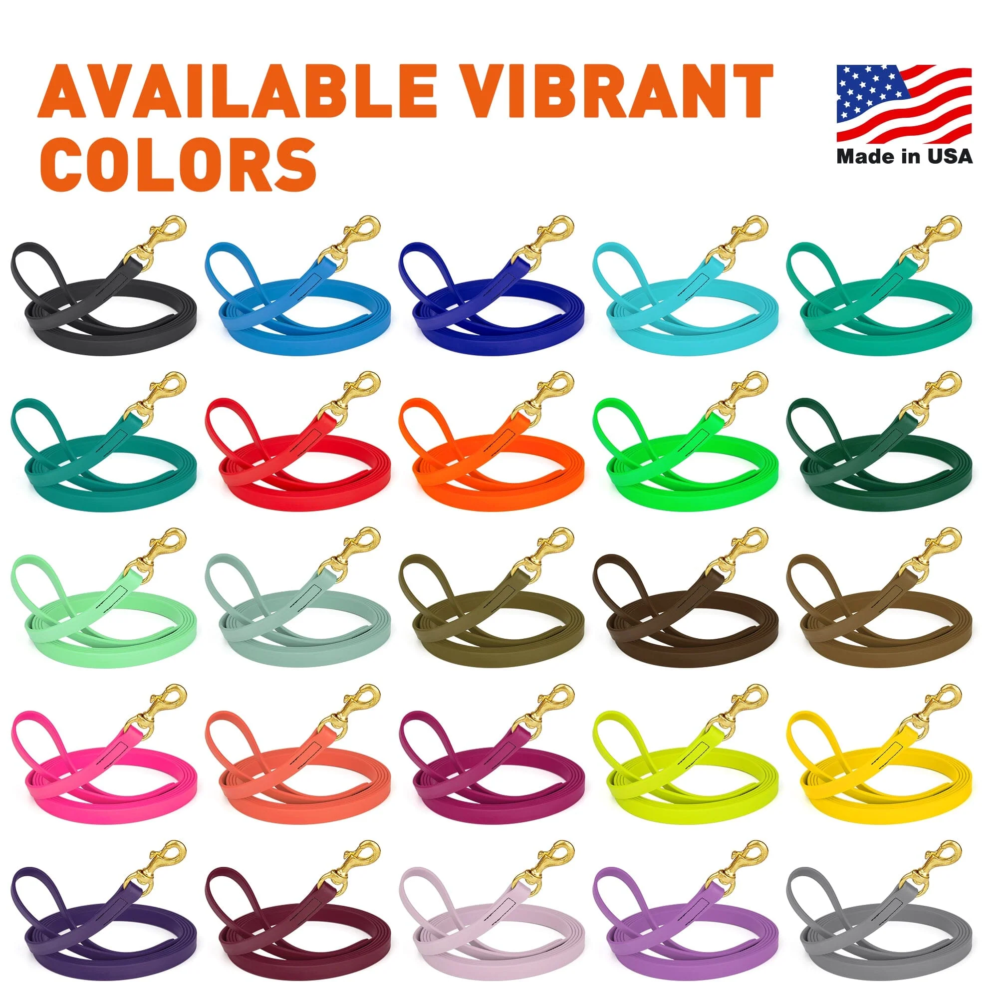Viper Biothane Long Line 15 ft Lead with Brass Hardware - Image 8