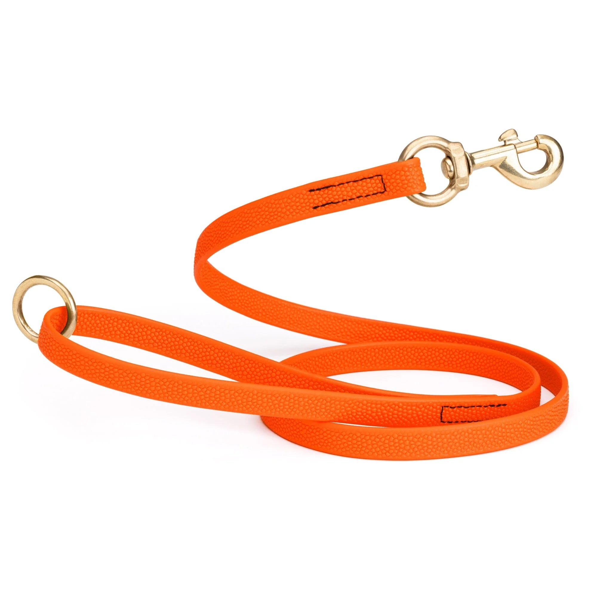 Viper Pebble Emboss BioThane Dog Leash with Solid Brass Hardware, 5 ft - Image 12