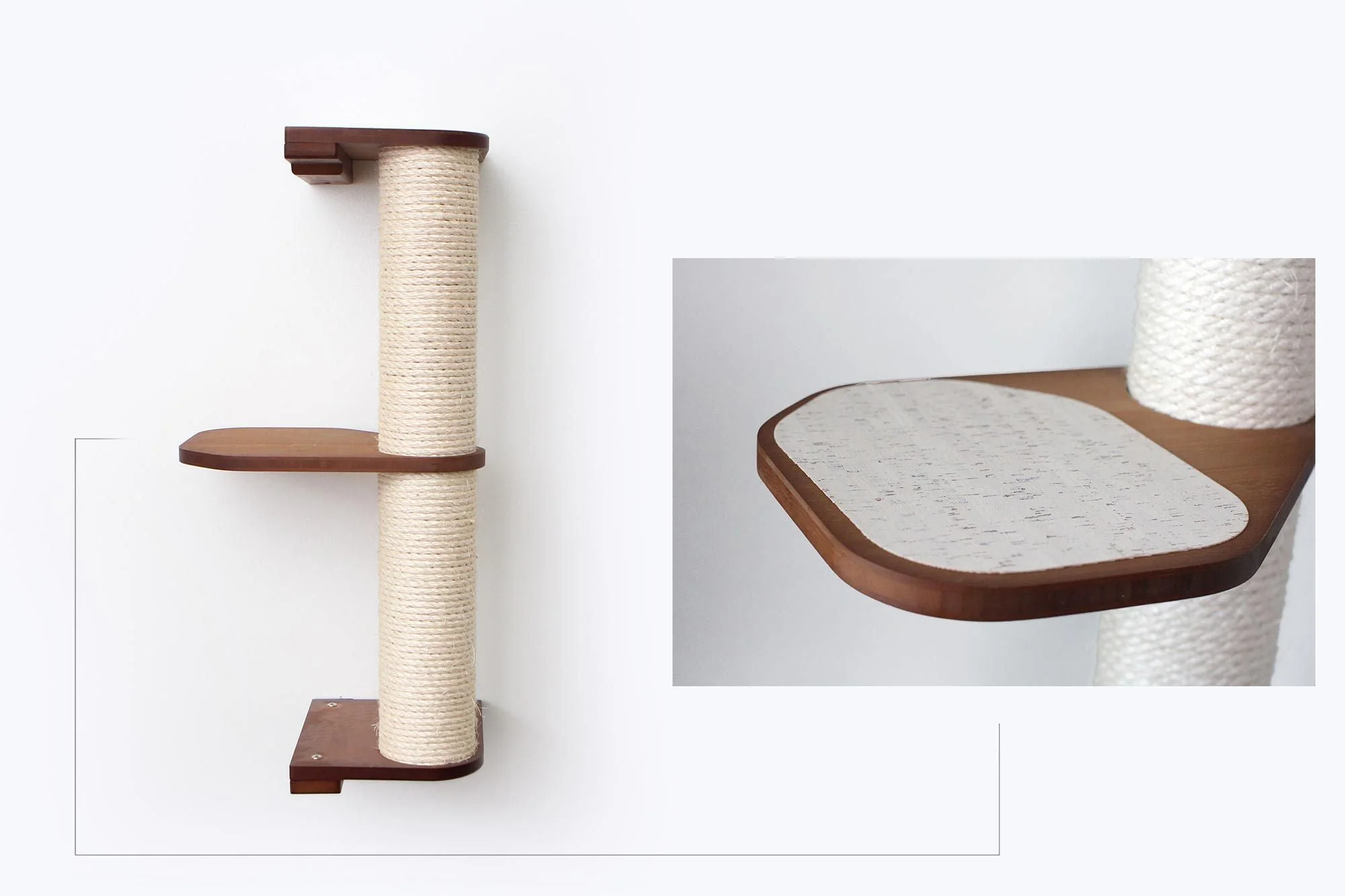 Catastrophic Creations Wall Mounted Cat Climbing Pole - Sisal - Image 30